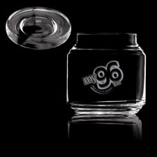 16 Oz. Glass Candy Jar (Deep Etch)