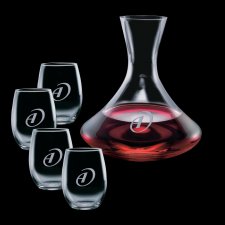 32 Oz. Carafe with 4 Stanford Wine Glasses