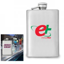 4 Oz. Stainless Steel Flask (7 Day Service)
