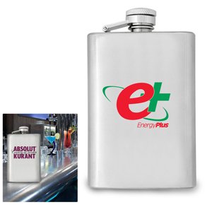 4 Oz. Stainless Steel Flask (Direct Import Serv...
