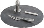 4 Piece Slate Cheese Serving Set