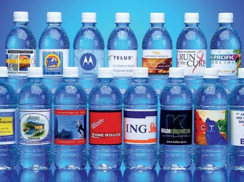 500 ml Bottled Spring Water - 24 Bottles - 4 Color Process Printed Labels