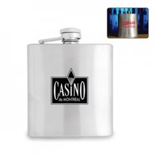 6 Oz. Stainless Steel Flask (3 Days Service)