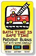 .020 White PVC Bath Thermometer, Stock Rectangle (2.13x3.38); Full Color