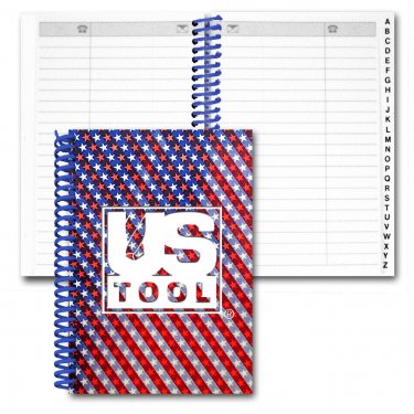 Address Book/ Lenticular USA Flag Flip Effect (Imprinted)