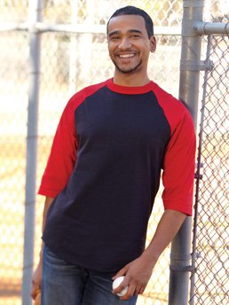AlStyle - 1334 - Classic Collection - Adult Ringer Tee - 3/4 Sleeve - 100% Cotton