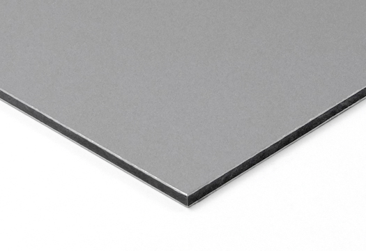 Aluminum coposite/Dibond Sheet - 3mm 1/8 - 48 x 96 - Brushed Silver/ Silver 