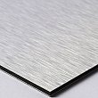 Aluminum coposite/Dibond Sheet - 3mm 1/8 - 48 x 96 - Brushed Silver/Silver
