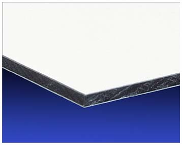 Feuille d'aluminum coposite/Dibond - 3mm 1/8 - 48 x 96 - Blanc mat