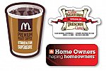 Badges - Custom Shaped - Up to 2 x 2 - With Attached Pin - .030 Compressed Lamination - 4 Color Process Print - FSC Certified