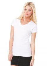 Bella+Canvas - 6005 - T-Shirt Femme en jersey col en V - 100% Coton