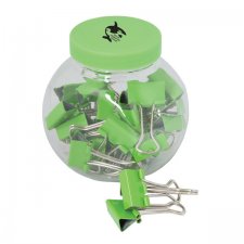 BINDER CLIPS IN A CONTAINER