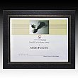 Black Cornell Leatherette Certificate Frame