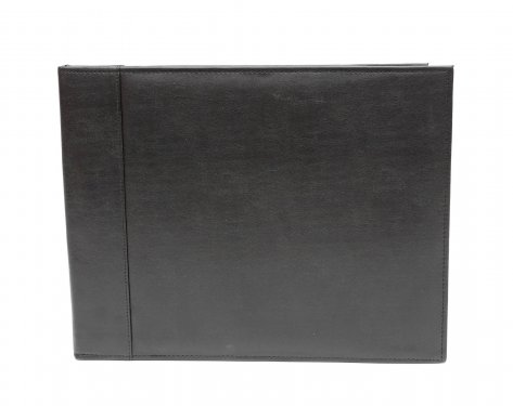 Black Leatherette Double Certificate/ Document Holder in Landscape Format