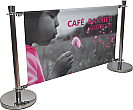 Café Barrier - Indoor/Outdoor Banner Stand System