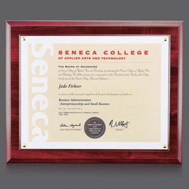 Cherry Walcourt Certificate Frame