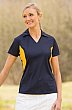 Coal Harbour - L4001 - Snag Resistant Colour Block Ladies Sport Polo Shirt - 100% poly