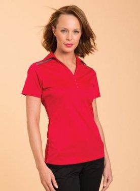 Coal Harbour - L4008 - Everyday Colour Block Ladies Sport Shirt Polo - 100% poly