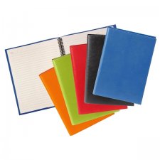 Colorplay Leather Cover & Journal with Refillable Spiral Notebook
