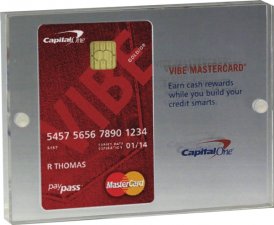 Credit Card Entrapment w/ Plastic or Metal Post Screw (3 3/4x 5x 3/4) (S