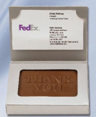 Custom Molded Chocolate in Business Card Box