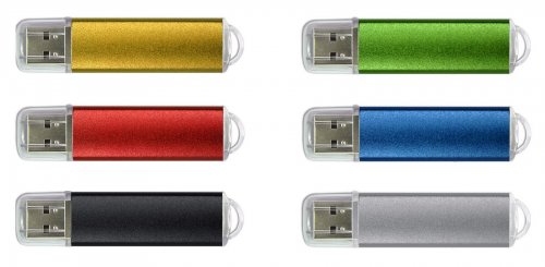 Custom Plastic Metallic Rounded USB Flash Drive W/ Translucent Cap
