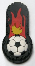 Custom PVC / Silicone Burning Rubber Soccer Ball Shape USB Flash Drive