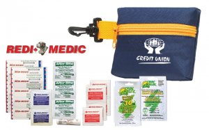 Designer Mini First Aid Golf Kit in Clip Pouch (24 Piece Set)
