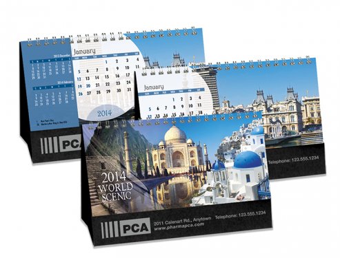 Desk Calendars - WORLD SCENIC - DOUBLE VIEW®