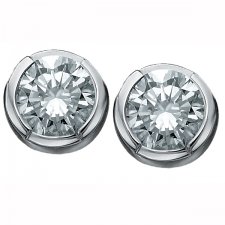 Diamond Stud Earrings in 14K White Gold (0.10 CT. T.W.)