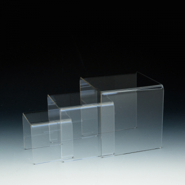 Présentoirs en acrylique - Kit de 3 - Acrylique durable claire