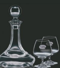 Elegance Decanter with 2 Brandy Glasses