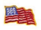 Embroidered Stock Appliques - Flag