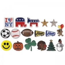 Embroidered Stock Appliques - Football