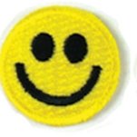 Embroidered Stock Appliques - Smiley Face