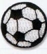 Embroidered Stock Appliques - Soccer Ball