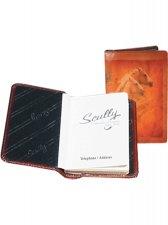 Equestrian Vegetable Tanned Calf Leather Personal Telephone / Address Book