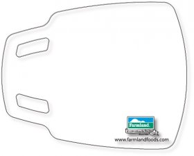 Flexible Cutting Board, FDA approved .030 clear plastic, Scoop Design (11.8