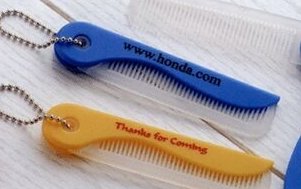 Folding Comb w/ Beaded Chain