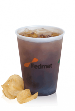 Frosted Plastic Cups - 12oz frosted, soft sided