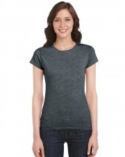 Gildan 64000L -  T-Shirt femme adulte ajusté euro style - 100% Cotton
