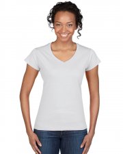 Gildan 64V00L -  T-Shirt adulte femme ajusté euro style - Col en V - 100% Cotton