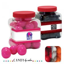 Junior Grip Tub Resealable Container Filled w/ Gumballs