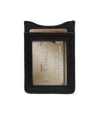 Leather Money Clip Wallet - Midnight Black
