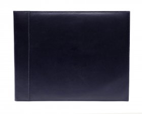 Leatherette Bi-Fold Signatory 12 Page Album - Navy Blue