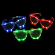 Light Up Jumbo Sunglasses-Batteries 3xag13 Incl.repl.