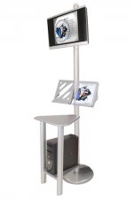 Linear Monitor Kiosk Kits 02 - Choice of tabletop finish with case