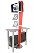 Linear Monitor Kiosk Kits 03 - Choice of tabletop finish with case