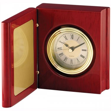 Matsuda Rosewood Book Clock