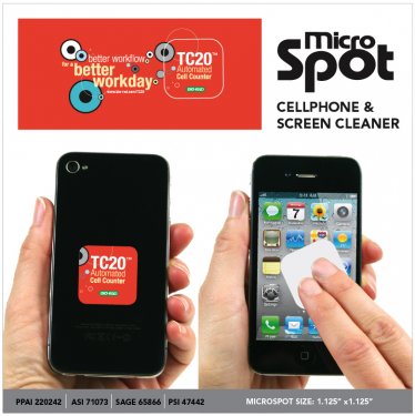 Micro Spot Reusable Cell Phone Cleaner w/Custom Backcard